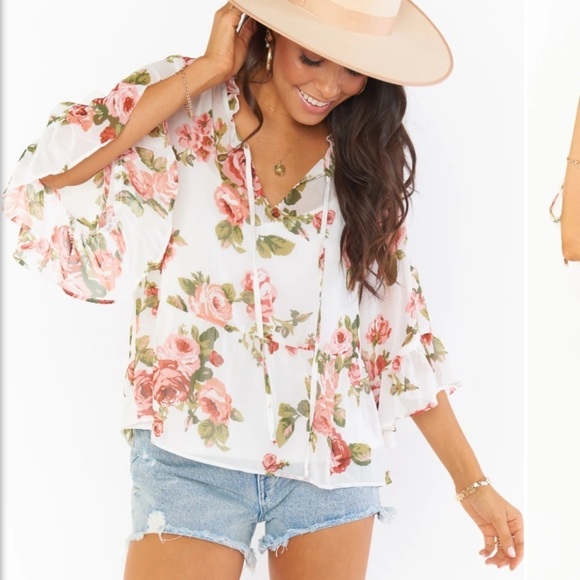 Show Me Your MuMu Tops - Show Me Your Mumu NWT Viola Peasant Top sz M